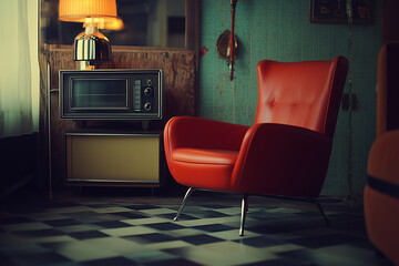 A single chair interior