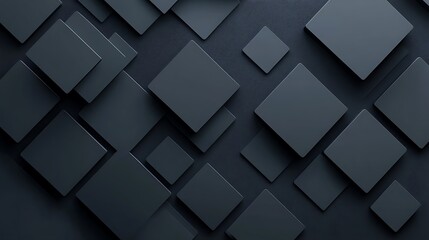 Dark gray squares, abstract background, design texture