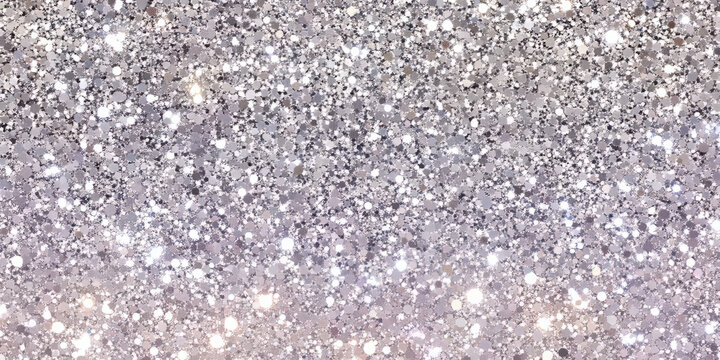 A silver and lavender glitter fusion background, with a blend of cool metallic sparkles. This elegant design is ideal for winter-themed products, luxury event invitations, or dreamy, ethereal branding