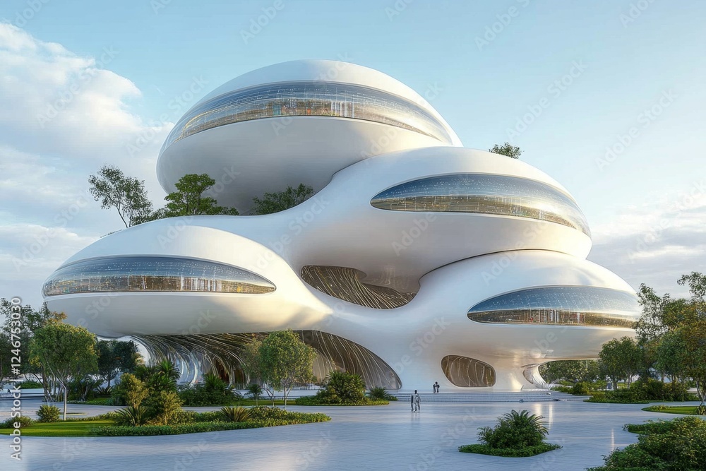 Poster A futuristic city where every decision is made by AI using pure logic