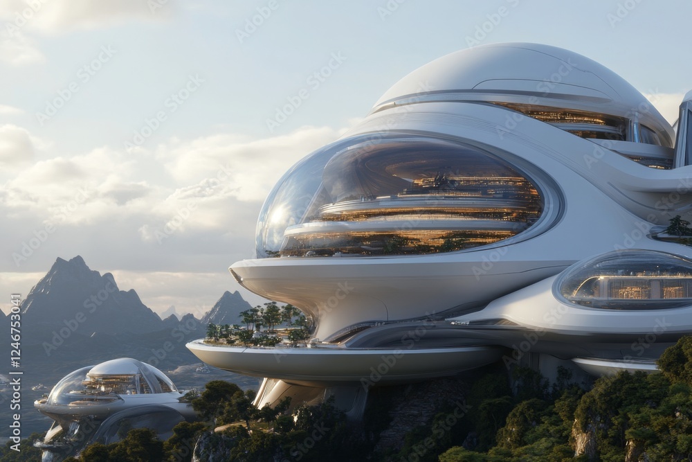 Poster A futuristic city where every decision is made by AI using pure logic