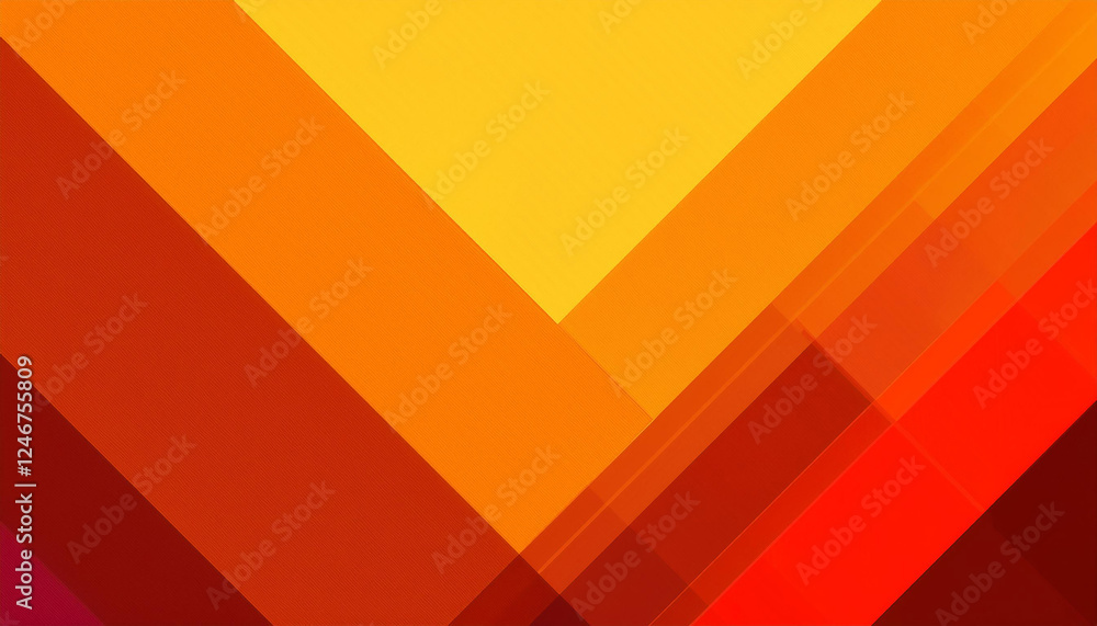 Poster orange abstract background with square shapes. geometric design elements. dynamic shapes. modern con