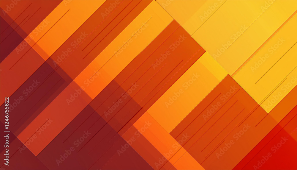 Aufkleber orange abstract background with square shapes. geometric design elements. dynamic shapes. modern con
