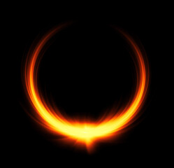 Glow swirl light effect. Circular lens flare. Abstract rotational lines. .Power energy element. Luminous sci-fi. Shining lights. Swirl trail effect. .Dynamic ellipse. Neon gradient. Glint spiral.