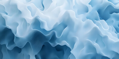 Obraz premium A deep blue abstract background with soft, wavy textures and subtle gradients blending from navy to sky blue. This smooth, calming design is ideal for creative portfolios, digital art projects, and