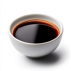 Bowl of Dark Soy Sauce on a Clean Surface Ideal for Asian Cuisine and Culinary Delights