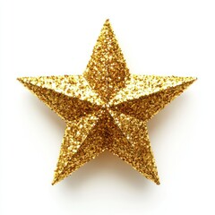 Obraz premium Golden Glitter Star Festive Design shiny isolated De transparent background