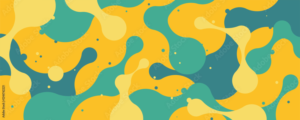 Poster abstract colorful shape background dynamic concept design vector