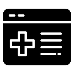 Obraz premium hospital website icon 