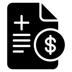 medical bill icon	
