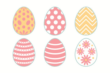 A Bundle of Cute Broken egg vector cartoon illustration Easter day