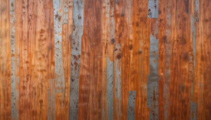 Obraz premium Rustic Wooden Planks with Weathered Metal Accents A Textured Background Image