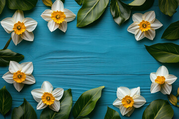 Subtle and Elegant Daffodils in an Abstract Theme