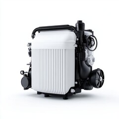 Fototapeta premium Compact Engine Component with Sleek Design for High-Performance Automotive Applications