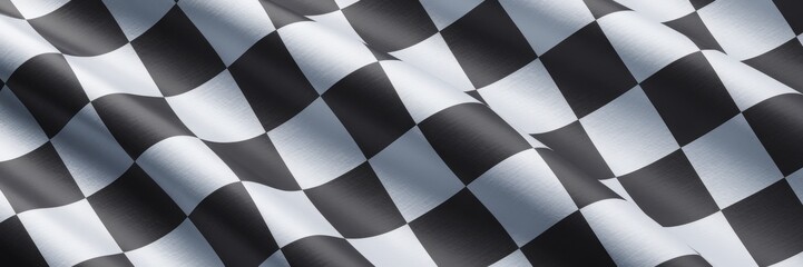 checkered black and white flag background, Racing, Victory, and Speed.
