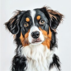 Fototapeta premium Adorable Mini Aussie Puppy Dog pet cute isolated og transparent background