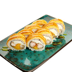 sushi roll with shrimps