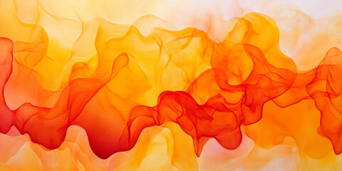 A non-seamless abstract design with vibrant orange, burnt orange, and sunshine yellow gradients, creating an intense yet smooth flow of colors that radiates warmth and positivity.