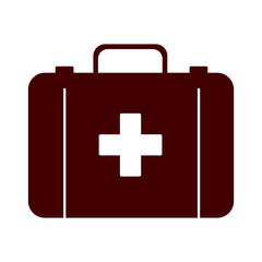 First Aid Kit color vector image art illustration on a white background.