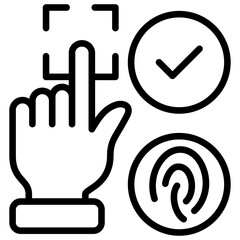 Obraz premium Biometrics Icon