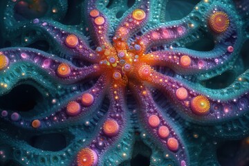 seamless intricate fractal art pattern showcasing detailed designs and vibrant colors creating a mesmerizing abstract composition full of movement and life