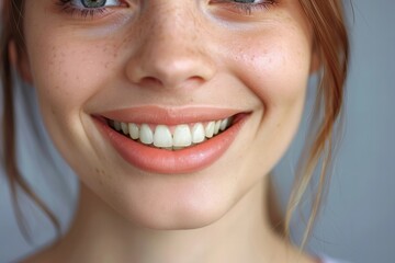 Obraz premium Stomatology: Closing the Gap with Dental Implants and Tooth Shade Matching