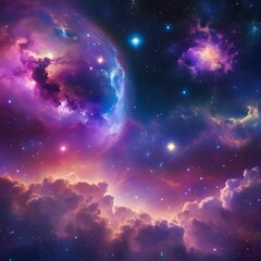 Outer Space Galaxy View 