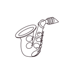 Saxophone symbol sign icon  vector instrument music