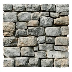 Obraz premium Stone Wall Texture Background Design old isolated d transparent background