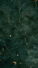 A rich green marble texture with golden veining, showcasing an elegant and sophisticated surface suitable for design and decor.