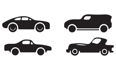 set of cars vector Car symbols frontal car icons
