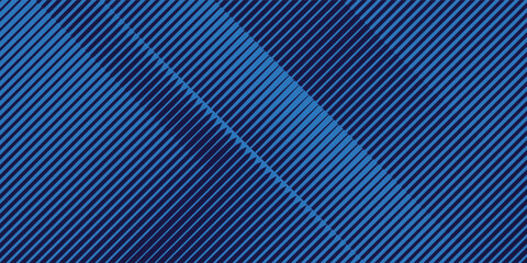 Blend Thin Line Blue White Abstract Memphis Geometric Wide Banner Design Background