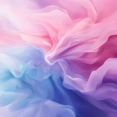 Obraz premium Soft pastel background with blended pink purple and blue hues smooth gradients and swirling textures creating a dreamy ethereal atmosphere 