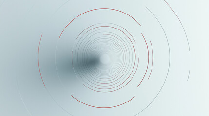 Minimalist illustration of a primitive tpms structure forming concentric circles, creating a tunnel effect with a futuristic and sci-fi aesthetic, ideal for nanotech-inspired designs
