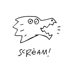 Obraz premium tattoo of wolf hand drawn element