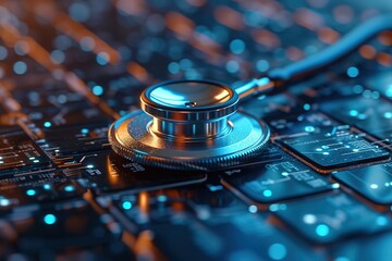 Medical technology concept Remote medicine Electronic medical record