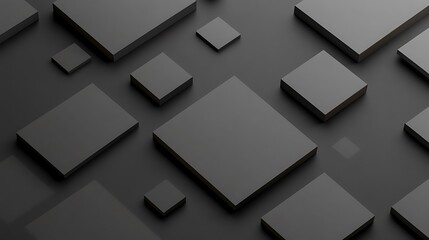 Dark grey squares, abstract background, design