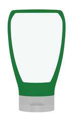 Blank syrup bottle. vector illustration
