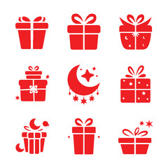 Eid Gift Silhouette – Beautiful Gift Ideas for Eid Celebration Ramadan with lentern design Background