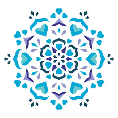 Winter Snow Mandala Layered Papercut