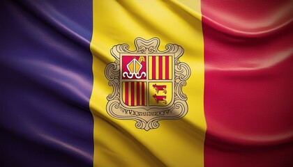 3D Flagge Andorra
