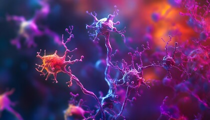 Microscopic View of Neuron Network Connections in Brain