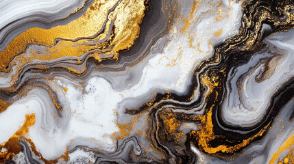 Fototapeta premium Luksusowa tekstura marmuru, biały i złoty, tło generative ai 