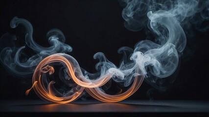 blue smoke swirl, abstract smoke, elegant texture, mystical fog, flowing waves, cinematic pattern, dark vapor, creative concept, smoky atmosphere, surreal mist