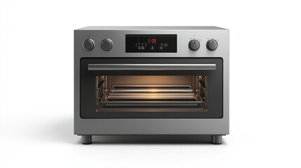 Obraz premium microwave with white background