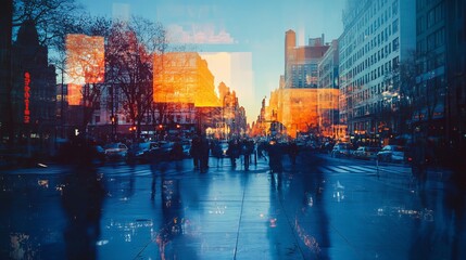 City view through the lens