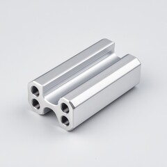 Sleek and Modern Aluminum Component for Industrial Applications and Manufacturing Processes