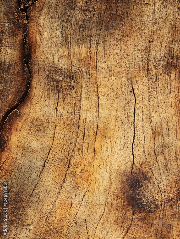 Poster weathered wood texture ideal for natural rustic background and design : generative ai