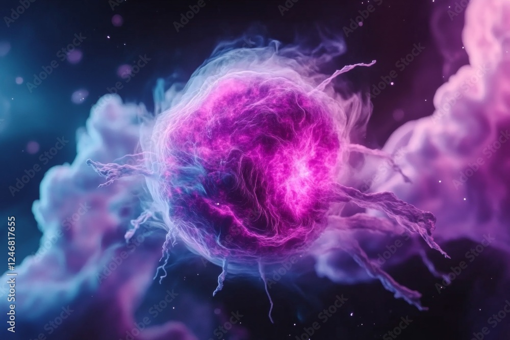 Poster a supernova explosion simulation on a scientific research computer