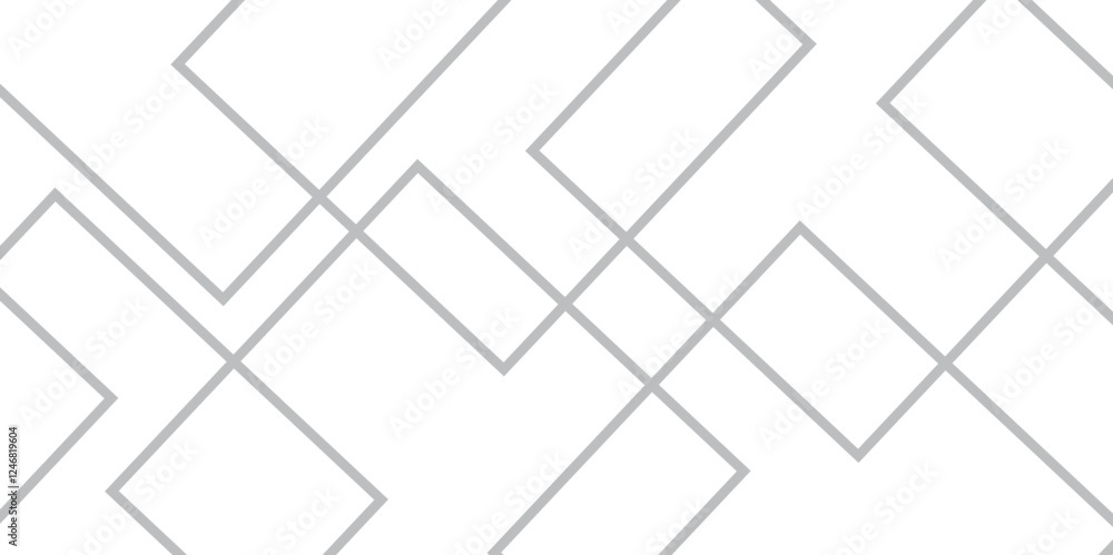 Poster grey geometric overlapping arrows seamless pattern. Modern white transparent material in triangle technology line vector background. abstract style hipster isolated geometric outline corporate design	